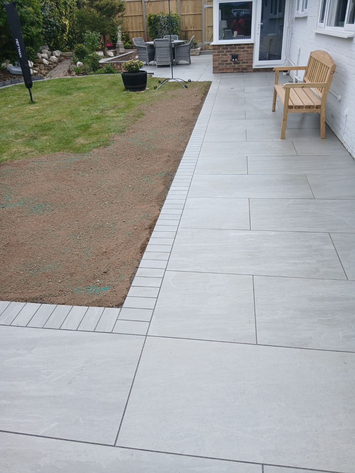 Porcelain garden path