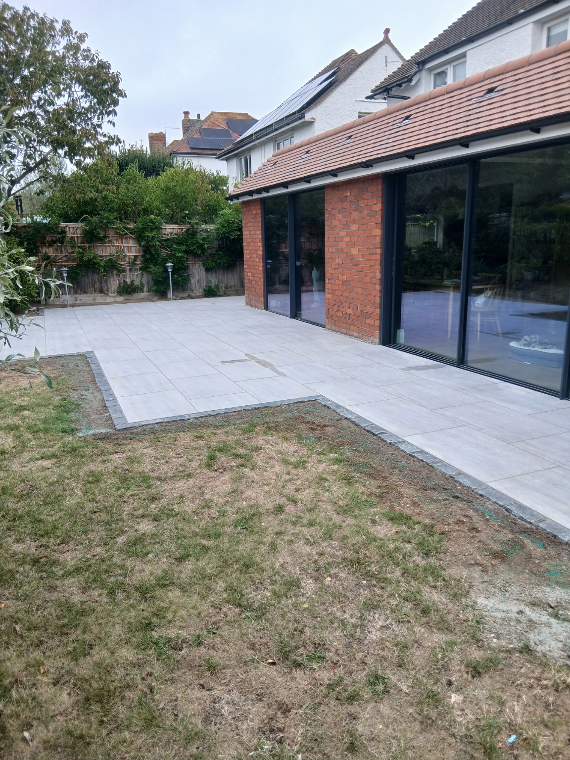 Landscaped garden and patio